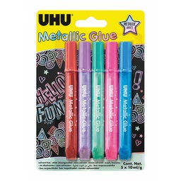 [1998621] Colla Glitter Pz.5 Metallic | Uhu