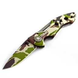 [2010822] Coltello Beta Serramanico Pieghevole Mimetico Militare Camouflage