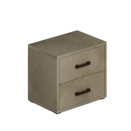 [AZ896452] Comodino Fango 2 cassetti in legno nobilitato 36x52xh43
