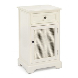 [B0745372] Comodino classico Amabel 1 anta e 1 cassetto 42x32x72h cm