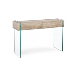 [B5732010] Consolle 2 cassetti moderna legno 110x40x75h cm