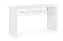[B0734026] Consolle 2P Line Wood Bianco 120X40  