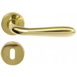 [M1997492] Coppia Maniglia C/Rosetta 'Agnone' Oro