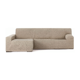 [EFFEZ99208] Copridivano Troya elastico penisola sinistra beige bracciolo lungo 250/310 EFFEZ