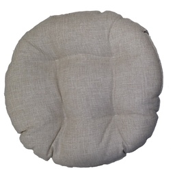 [CBFO3175] Coprisedia bordato tondo  beige
