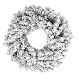 [V6155280000] Coroncina Monte Bonifato innevata cm ø60x18,5