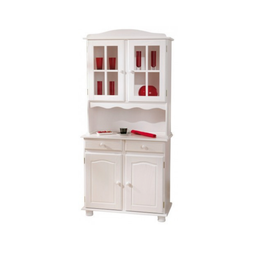 [CAP93462] Credenza 2 Ante più 2 Cassetti Massello Bianco