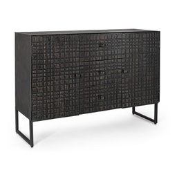 [B0746824] Credenza 2 ante e 3 cassetti Dorset stile industriale