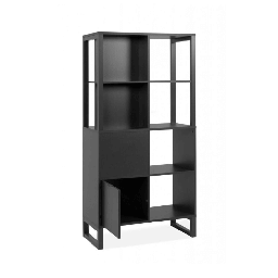 [FZ99035] Credenza a giorno Sumatra20A antracite bifacciale