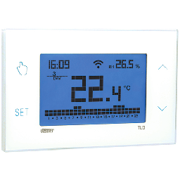 [DFLEX-411-VE7857-BI] Cronotermostato wifi settimanale touch screen bianco