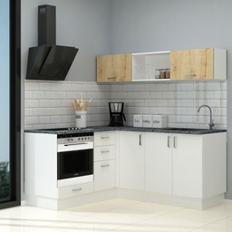 [FZ99162] Cucina Angolare Bianca Reversibile 180x160 cm
