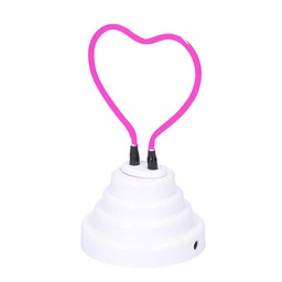 [V8526150000] Cuore viola luce neon cmø10h18