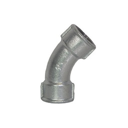 [DFLEX-340-041-15] Curva lunga zincata 45° 4&quot;
