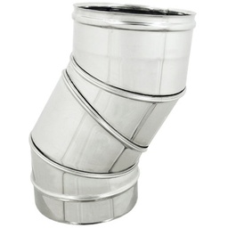 [DFLEX-412-4632-250] Curva regolabile 0/90° per canne fumarie - Diam. 250