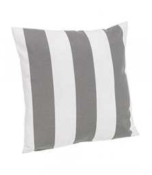 [B0806754] Cuscino Righe Bianco-Grigio 43X43