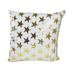 [V9151390000] Cuscino paillettes oro c/stelle nct-0626 cm. 40 x 40
