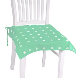 [V7920500000] Cuscino pop pois verde acqua quadro cm40x40h4