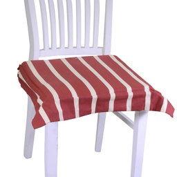 [V7900430000] Cuscino sedia pop righe bordeaux crema quadro cm40x40h4