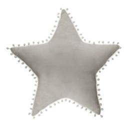 [20037106] Cuscino stella grigio chiaro L50 x P 4 x H 50 cm