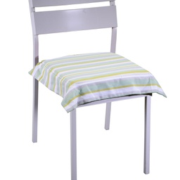 [V7901230000] Cuscino stripe verde acqua tinto in filo cm40x40h4