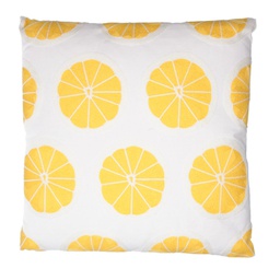 [V2509830000] Cuscino tessuto limoni quadro cm 45x45h10