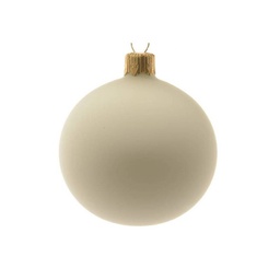 [19625684]  Decorazione Albero Di Natale Pallina In Vetro  Bianco Opaco D. 15 Cm  1 Pz