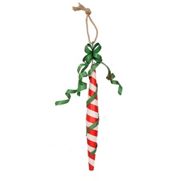 [V6132740000] Decorazione albero metallo bastoncino cmø7h29/50