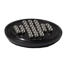 [V7012170000] Decorazione gioco solitario legno cm 19h2 palline alluminio