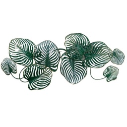 [V8531700000] Decorazione quadro metallo felce verde cm 140x62x11