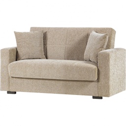 [CAP3109] Divano 2 Posti con Cassettone Nora Young Beige 110