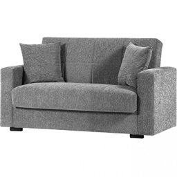 [CAP3101] Divano 2 Posti con Cassettone Nora Young Light Gray