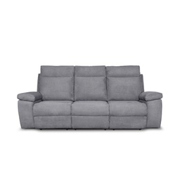 [FZ94499] Divano Milano 3 posti 2 recliner manuali grigio
