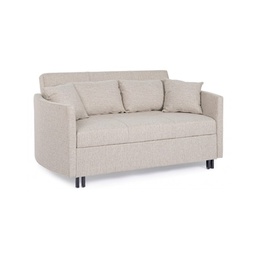 [B0735201] Divano letto due posti CLAYTON Beige 166x88x h84 cm