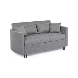 [B0735200] Divano letto due posti CLAYTON Grigio 166x88x h84 cm