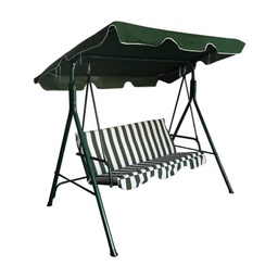 [DFL612949] Dondolo 'Sorrento' 3 Posti - Bianco/Verde