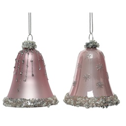 [19974439] Elegante Pendaglioendino con 2 Campane Rosa