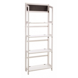 [B0721253] Espositore 4 piani rettangolare bianco 70x29,5x190h cm