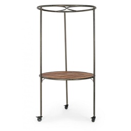 [B0721269] Espositore industriale con tetto e ruote D103X199h cm