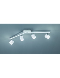 [TRIOR82154131] Faretto Da Soffitto 4 Led Orientabile Roubaix Bianco Trio Lighting