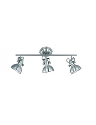 [TRIOR80153007] Faretto Gina Nichel Opaco 3 Spot L60 cm Trio Lighting