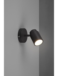 [TRIO880400132] Faretto Spot Orientabile Metallo Nero Angelo Trio Lighting