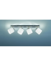 [TRIOR80334001] Faretto Tommy 4xE14 Spot Nichel L70 cm Trio Lighting