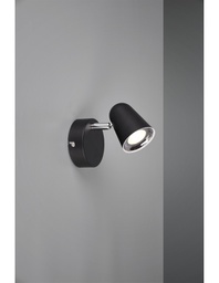 [TRIOR82121132] Faretto Toulouse Spot Led Nero L9 cm Trio Lighting