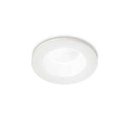 [8021696252025] Faretto ad incasso bianco D 98 x H 50 mm