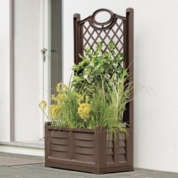 [DFL6125063] Fioriera Pvc Rettangolare 'Separe'' Colore Cappuccino