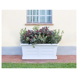 [1915327] Fioriera in legno ghiaccio da 80 cm per piante e fiori da giardino senza sottovaso (codice prodotto 31182).