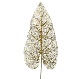 [20035894] Foglia decorativa colore oro  H 75