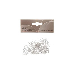 [1908947] Ganci per palline argento - 3.5 cm