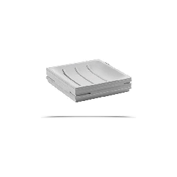 [QU110200300] Gedy Quadrotto Porta Sapone Bianco
