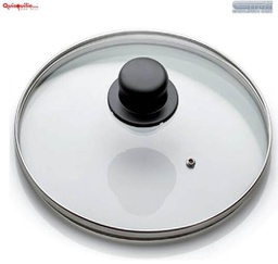 [1999724] Gnali Coperchio In Vetro Temperato Con Bordo In Acciaio Inox Con Foro Di Sfiato - 36